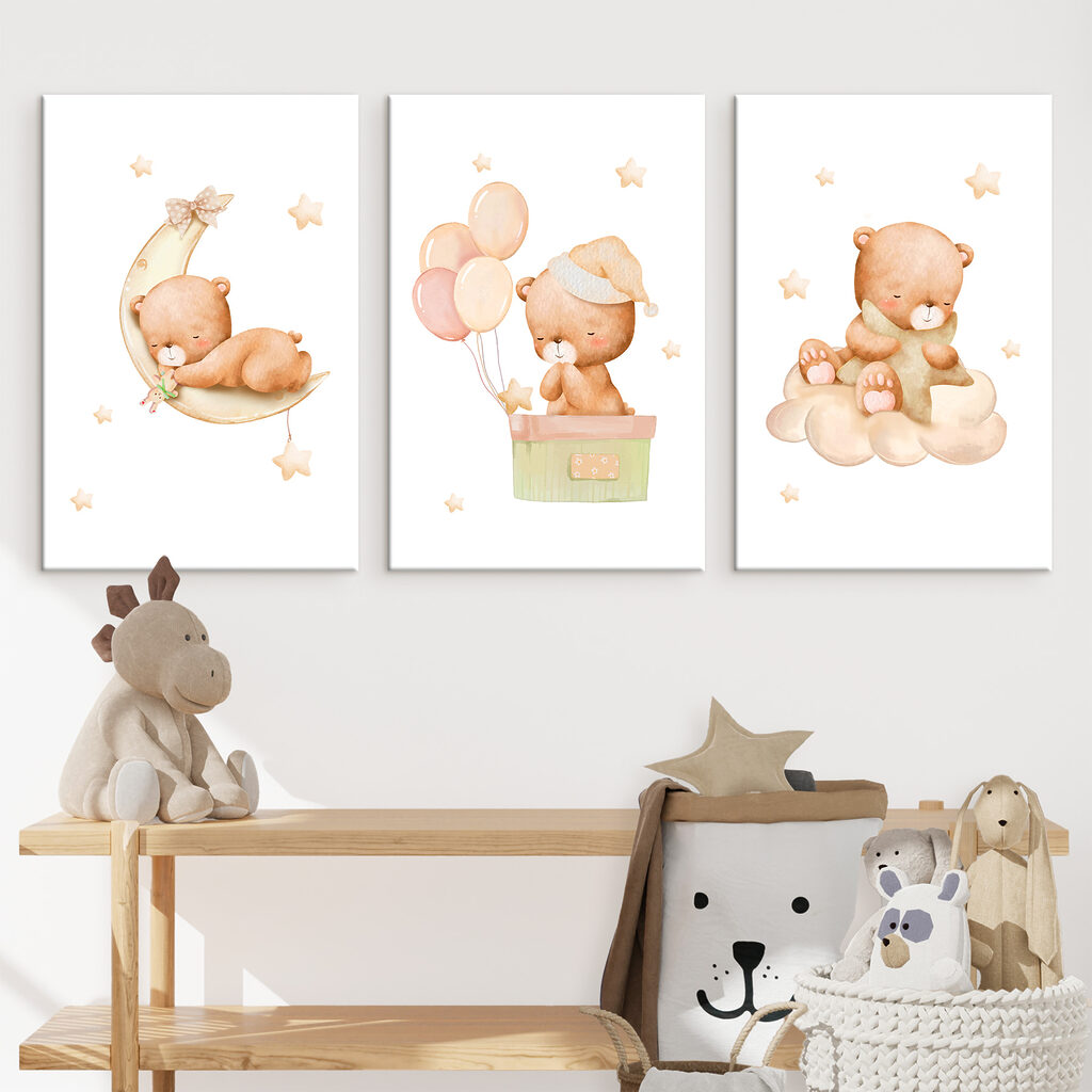 Teddybeer in een doos met ballonnen — interieur 2