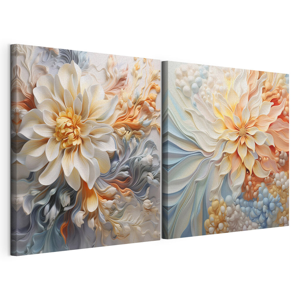 - Elegante bloemen in zachte pasteltinten — productweergave