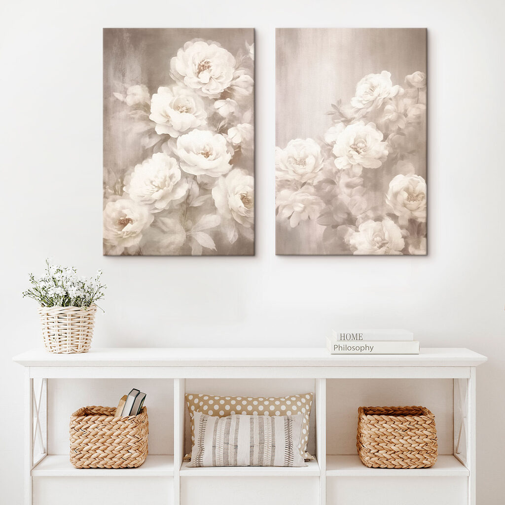 Zachte bloesems in zachte tinten — interieur 1