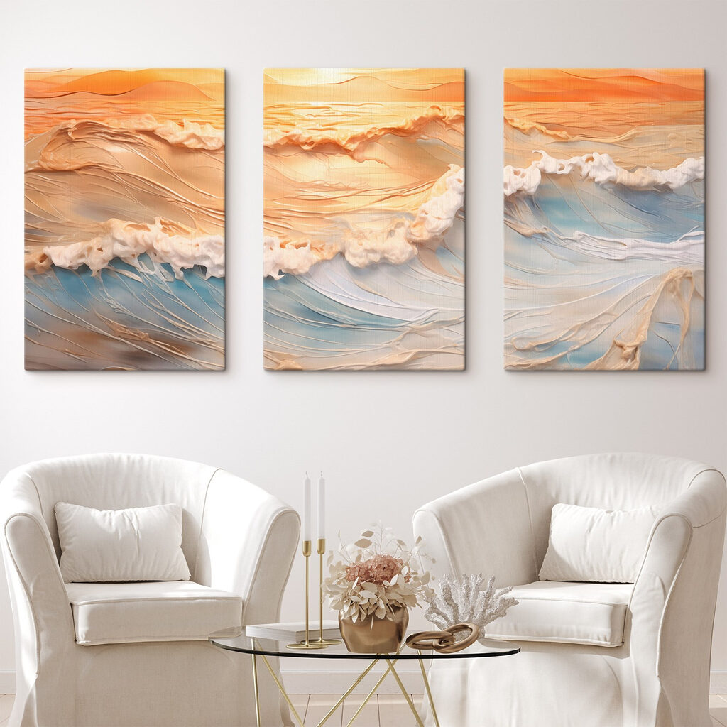 Rustige golven aan de rand van de zonsondergang — interieur 2