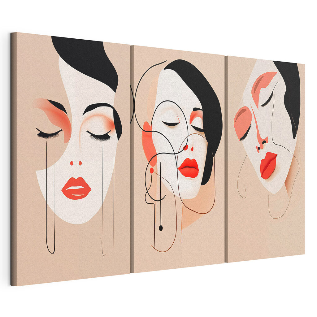 Collage van gezichten van vrouwen — productweergave