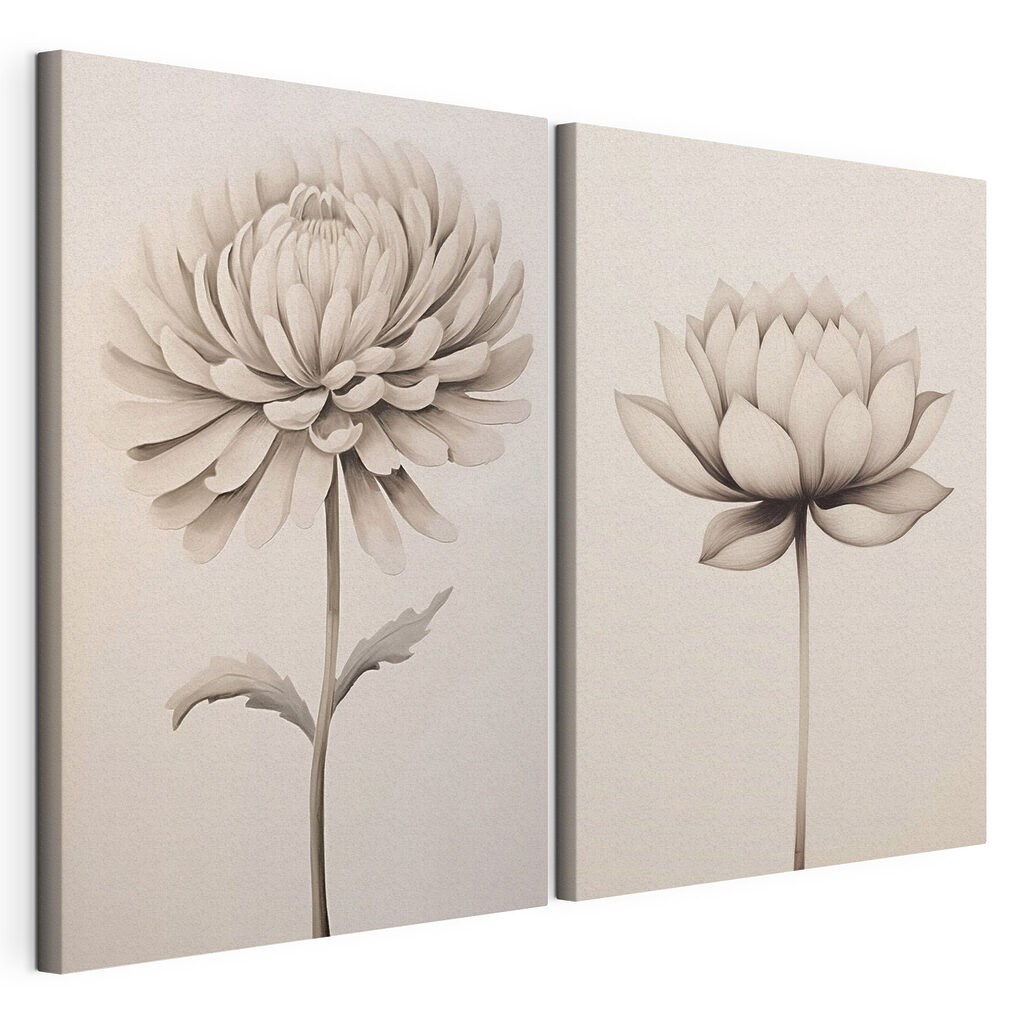 Verfijnde bloemen in zachte tinten — productweergave