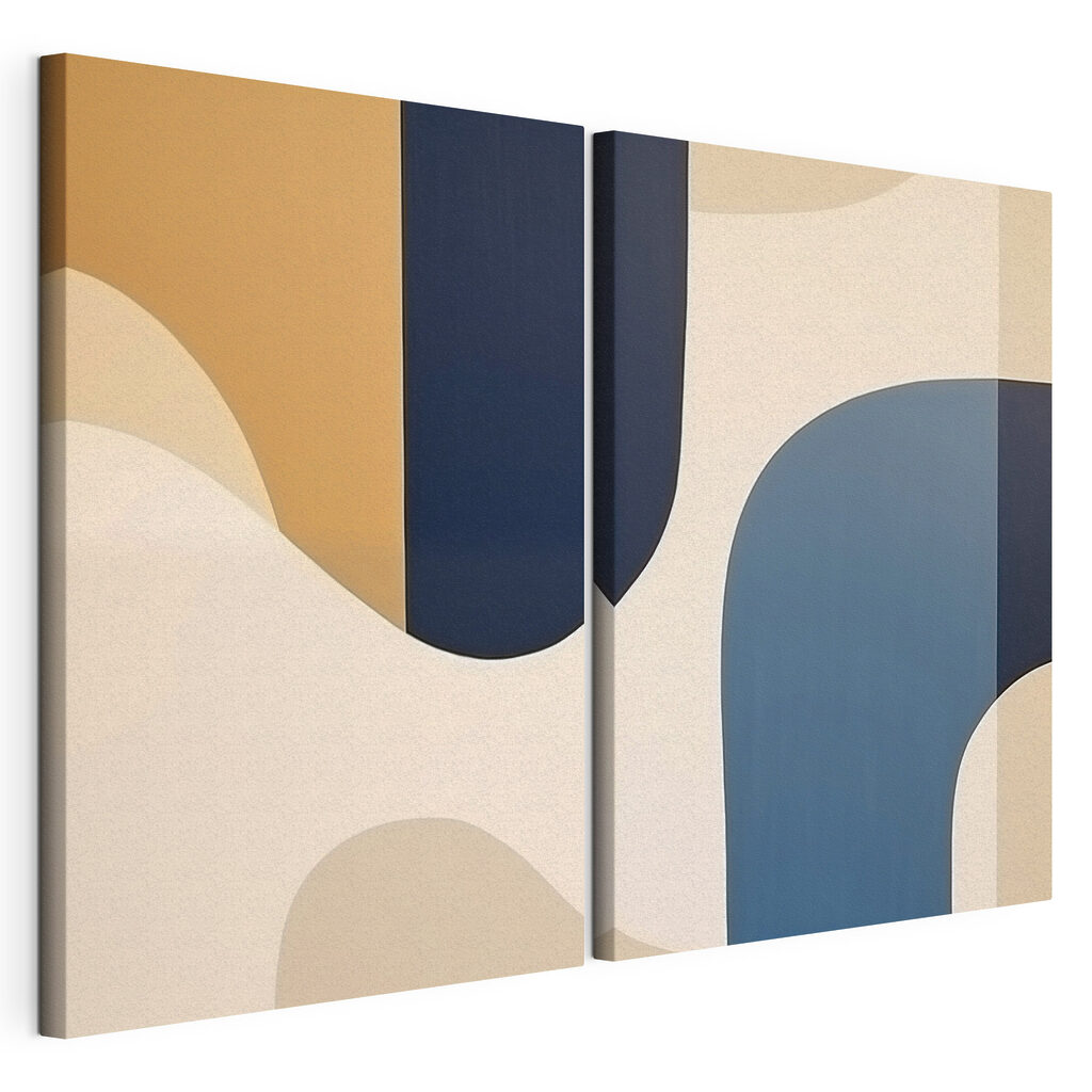 Abstracte vormen in rustgevende kleuren — productweergave