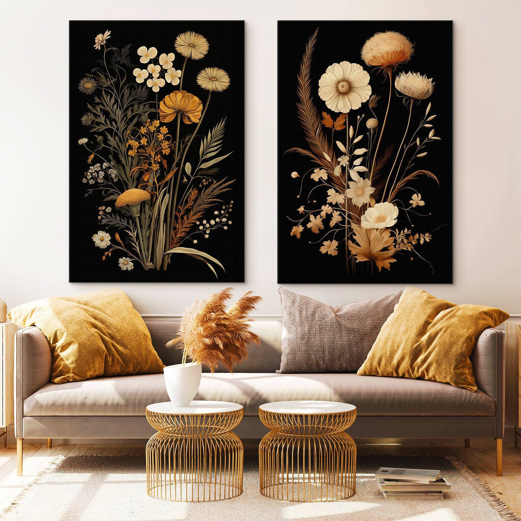 Verfijnde bloemen in ingetogen tinten — interieur 2
