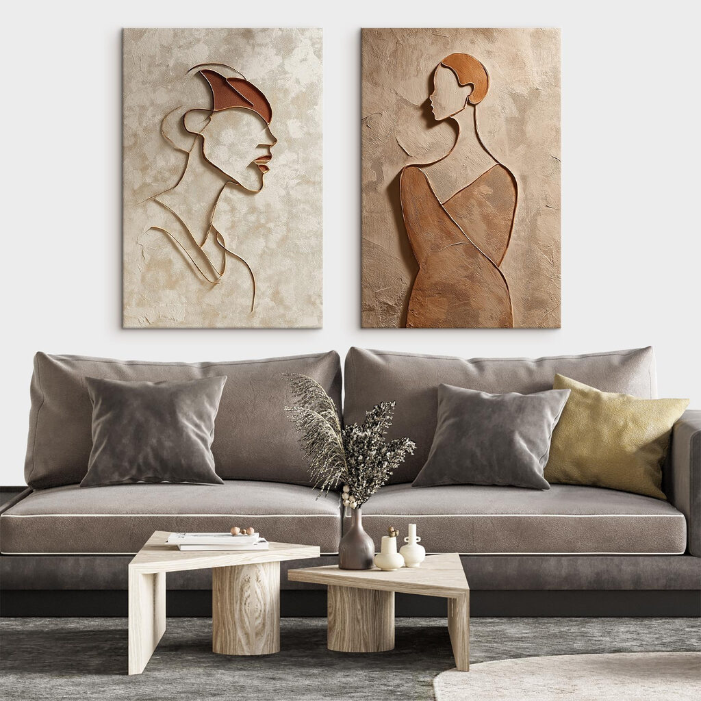 Collage van afbeeldingen van vrouwen — interieur 2