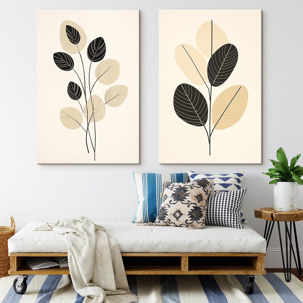 Elegante botanische kunst voor moderne ruimtes — interieur 1