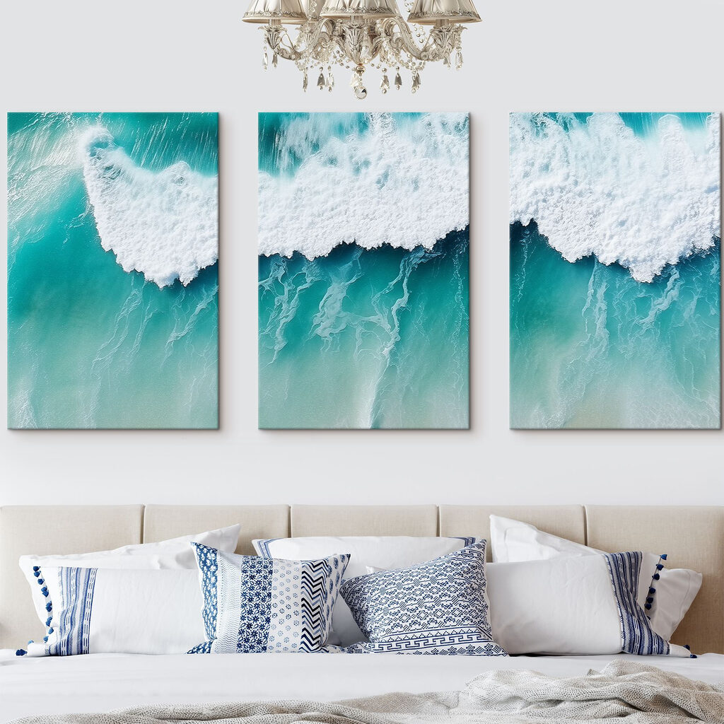 Golven die dansen op het turquoise water — interieur 1