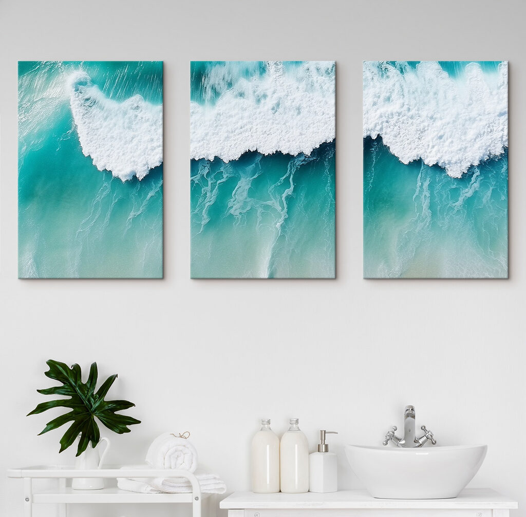 Golven die dansen op het turquoise water — interieur 2