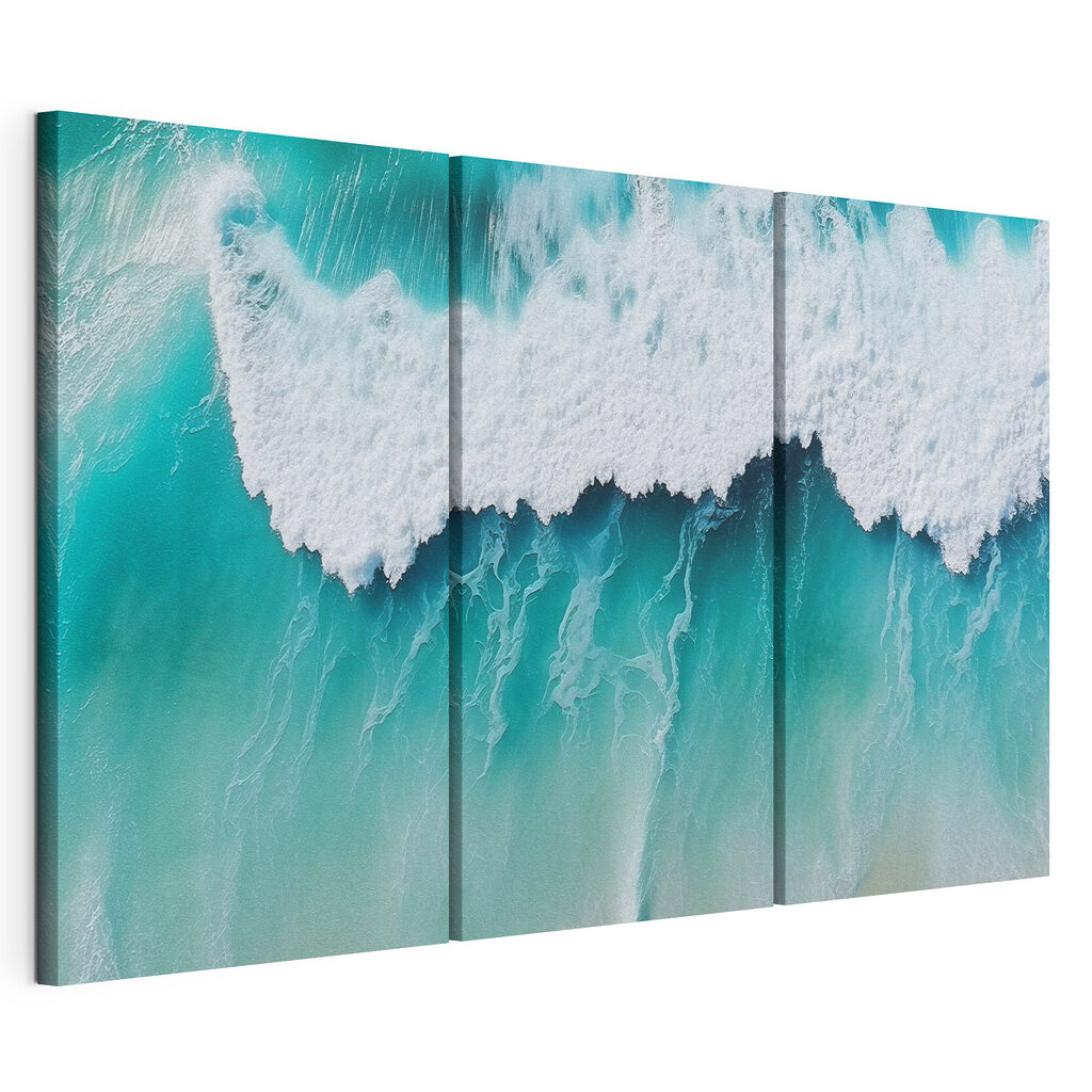 Golven die dansen op het turquoise water — productweergave
