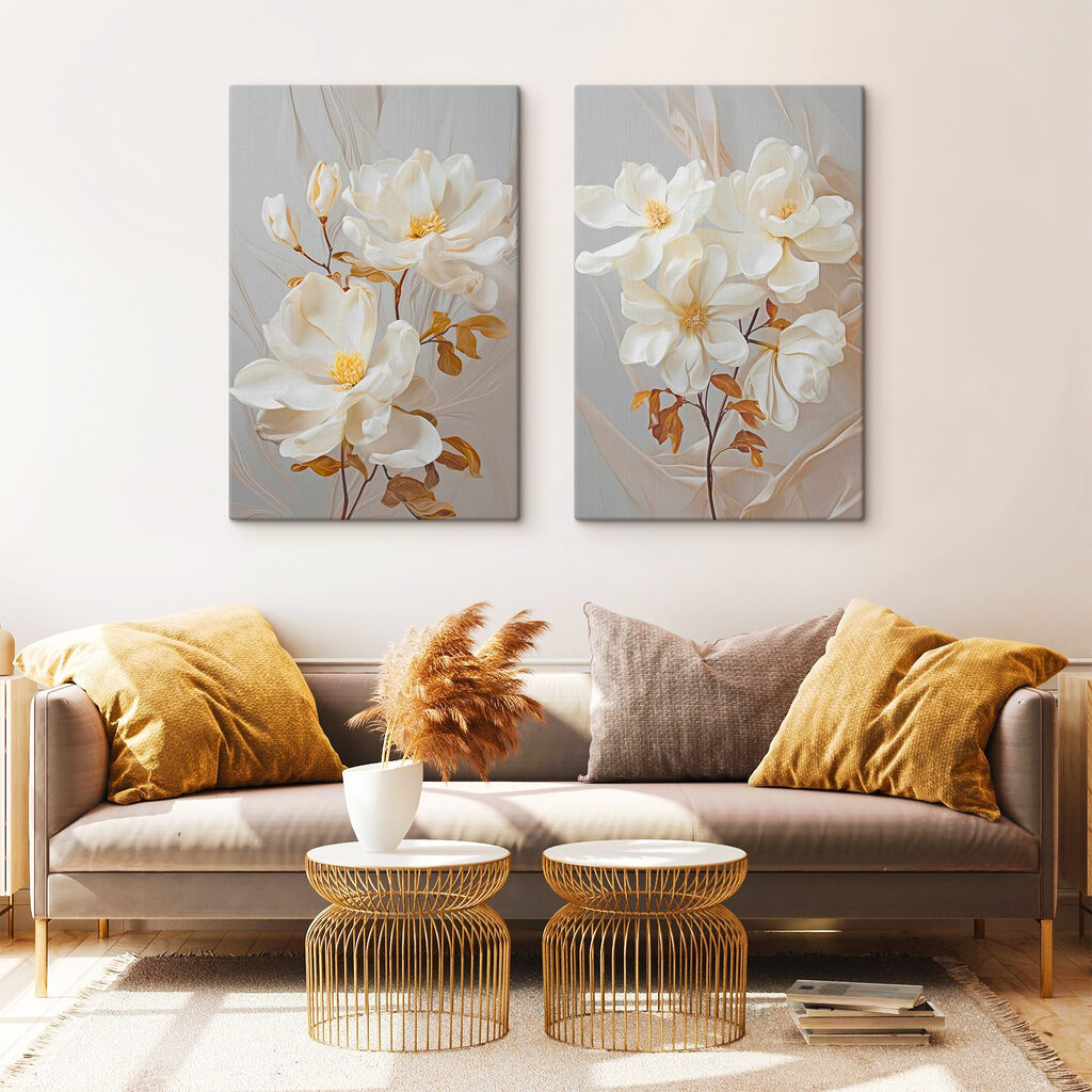 - Elegante bloesems in zachte tinten — interieur 2