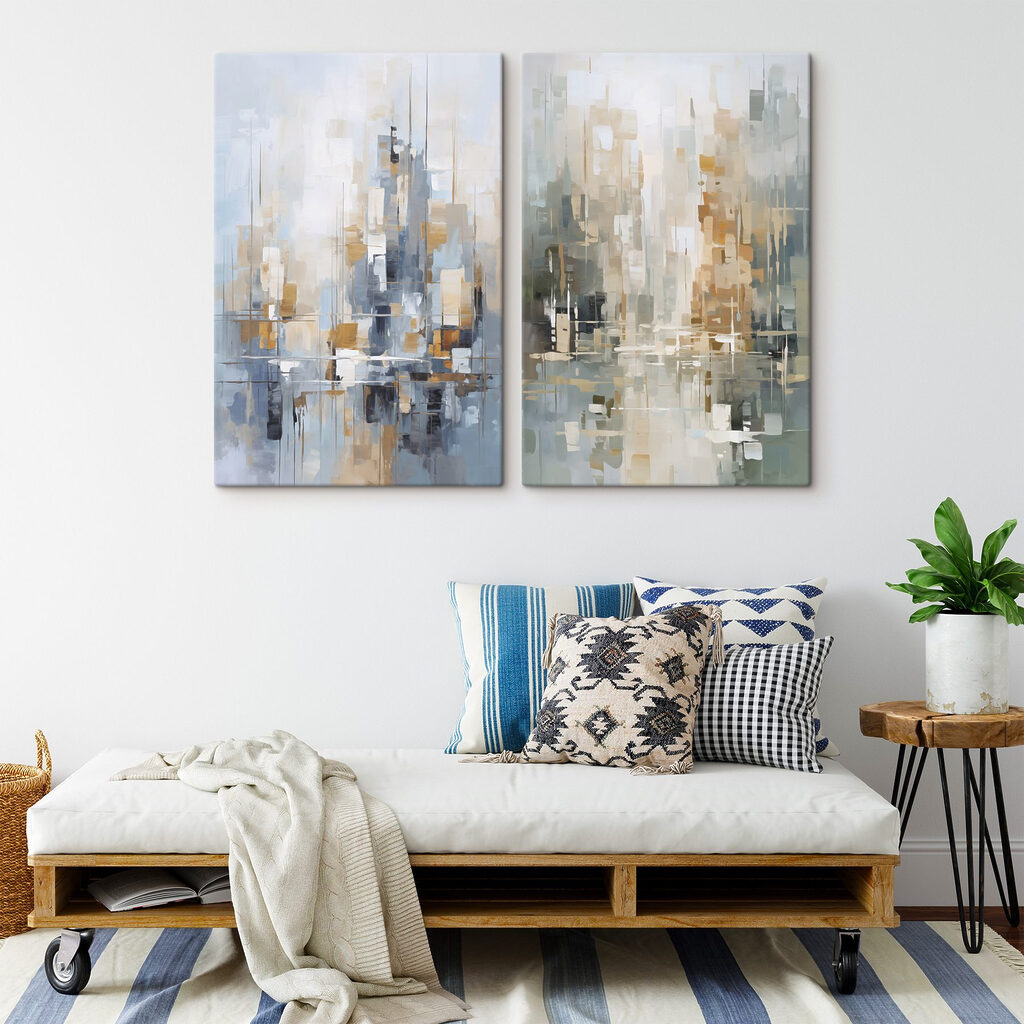 Schilderij van een stad — interieur 2