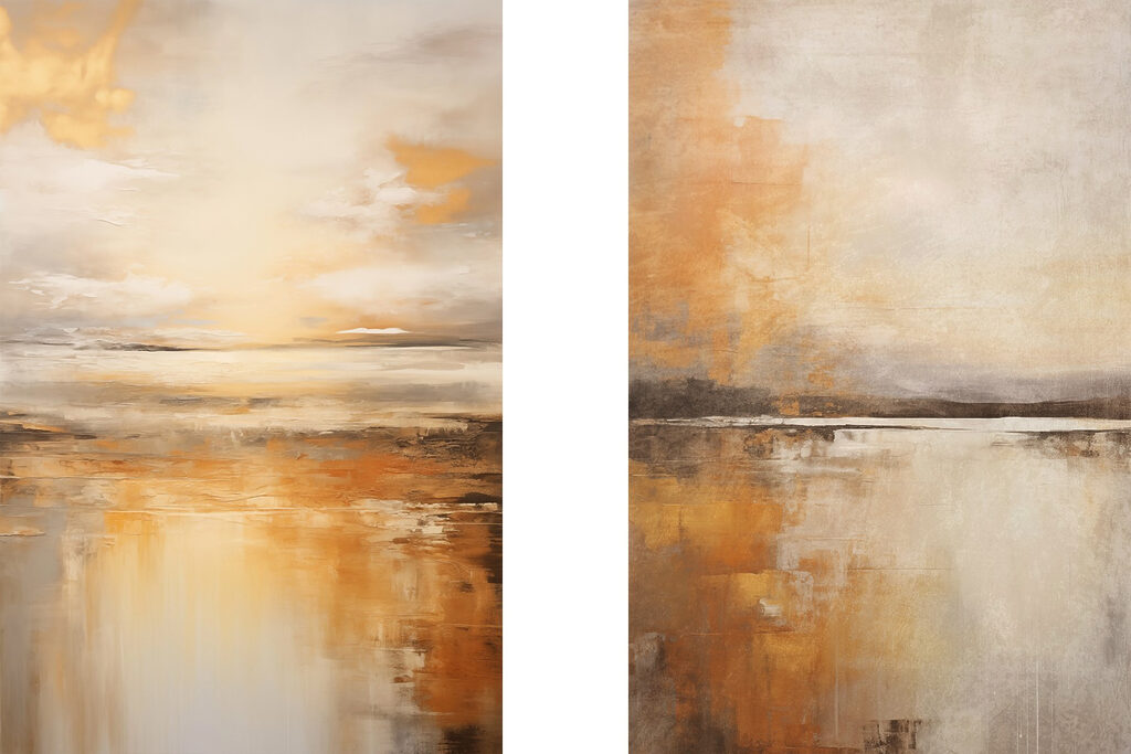 Landschapsschilderij — volledig ontwerp