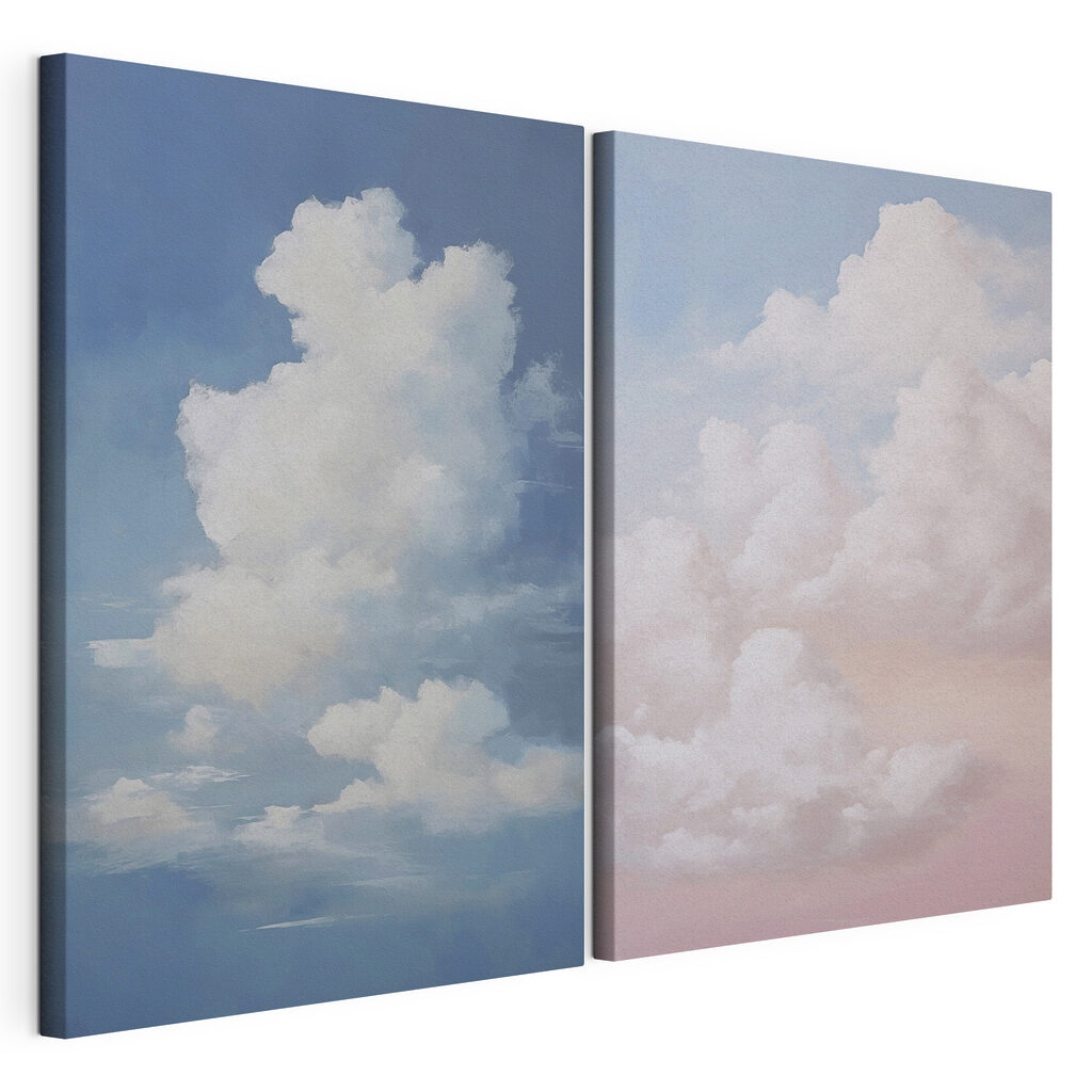 Blauwe lucht met witte wolken — productweergave