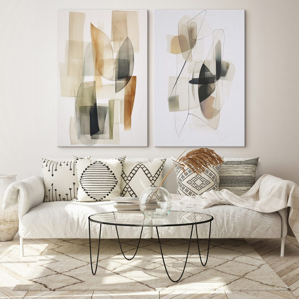 Twee kunstwerken — interieur 1