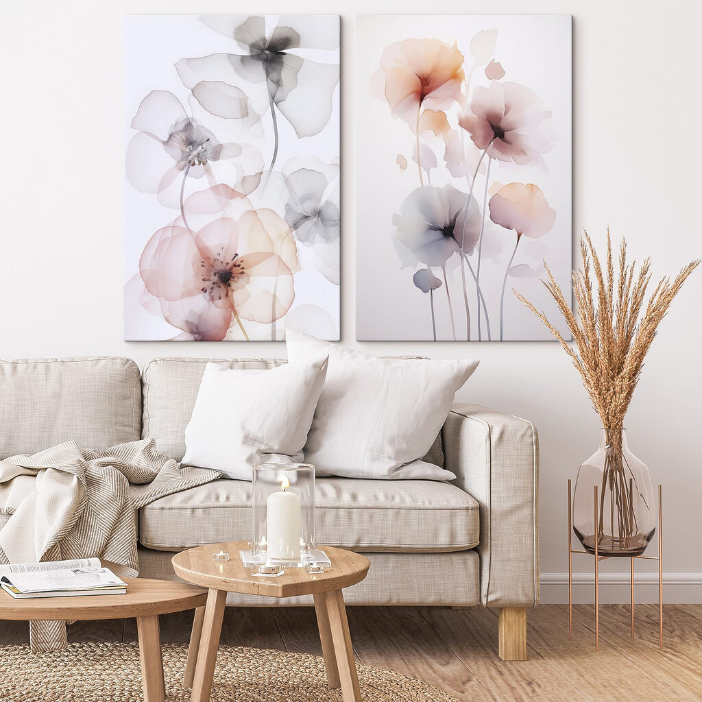 Zachte bloemblaadjes in subtiele harmonie — interieur 1