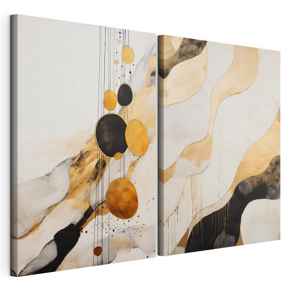 - Abstracte vormen in rustgevende tinten — productweergave