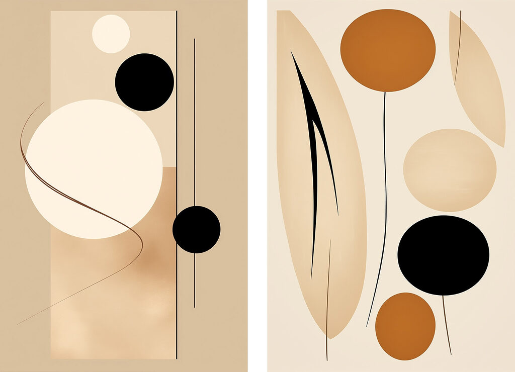 Twee kunstfoto's — volledig ontwerp