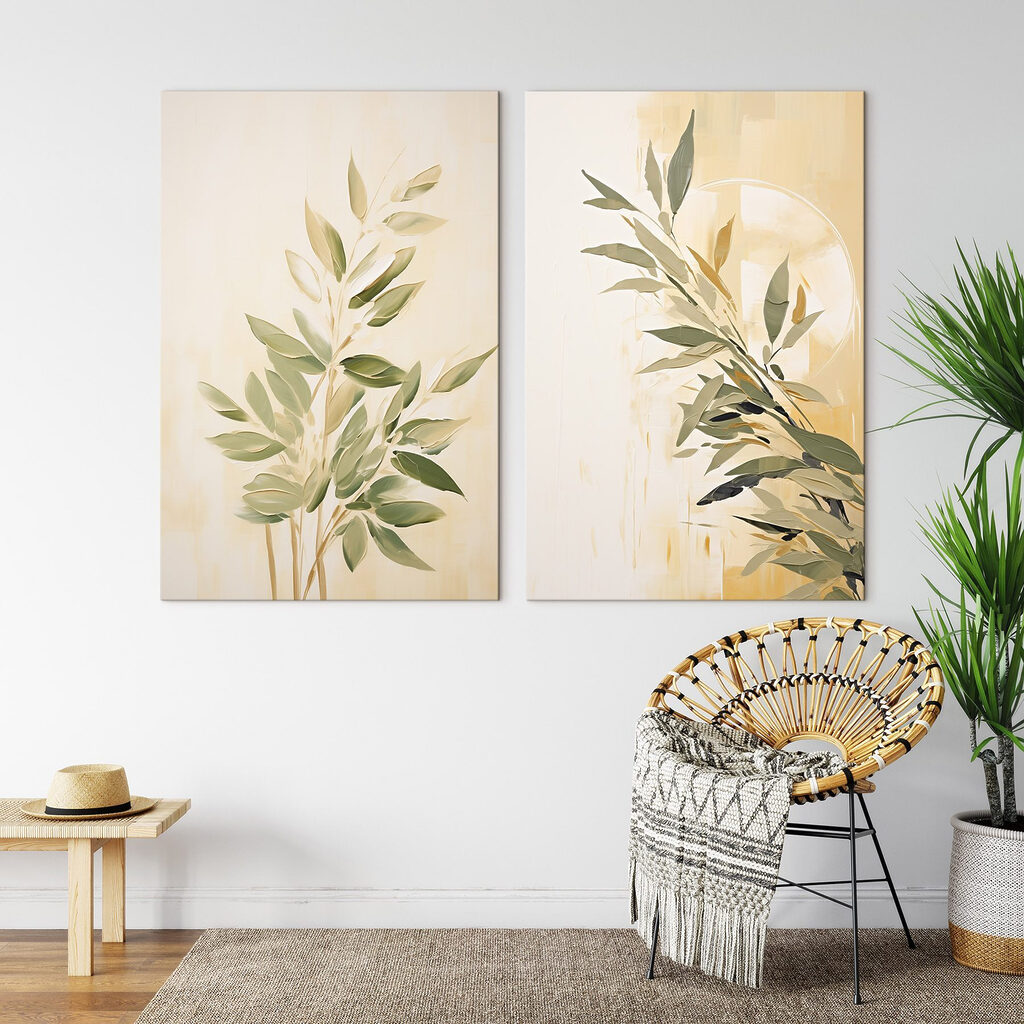 Schilderij van een plant — interieur 2