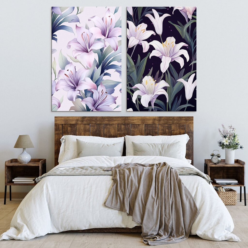 Levendige bloemen in zachte tinten — interieur 2