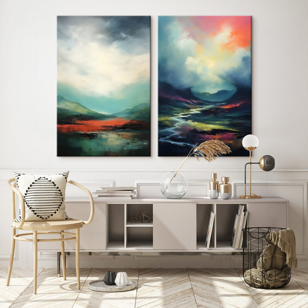 Landschapsschilderij — interieur 1