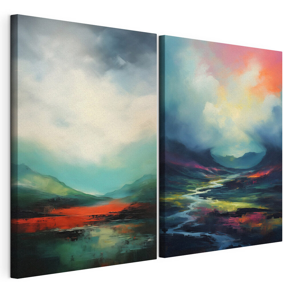 Landschapsschilderij — productweergave
