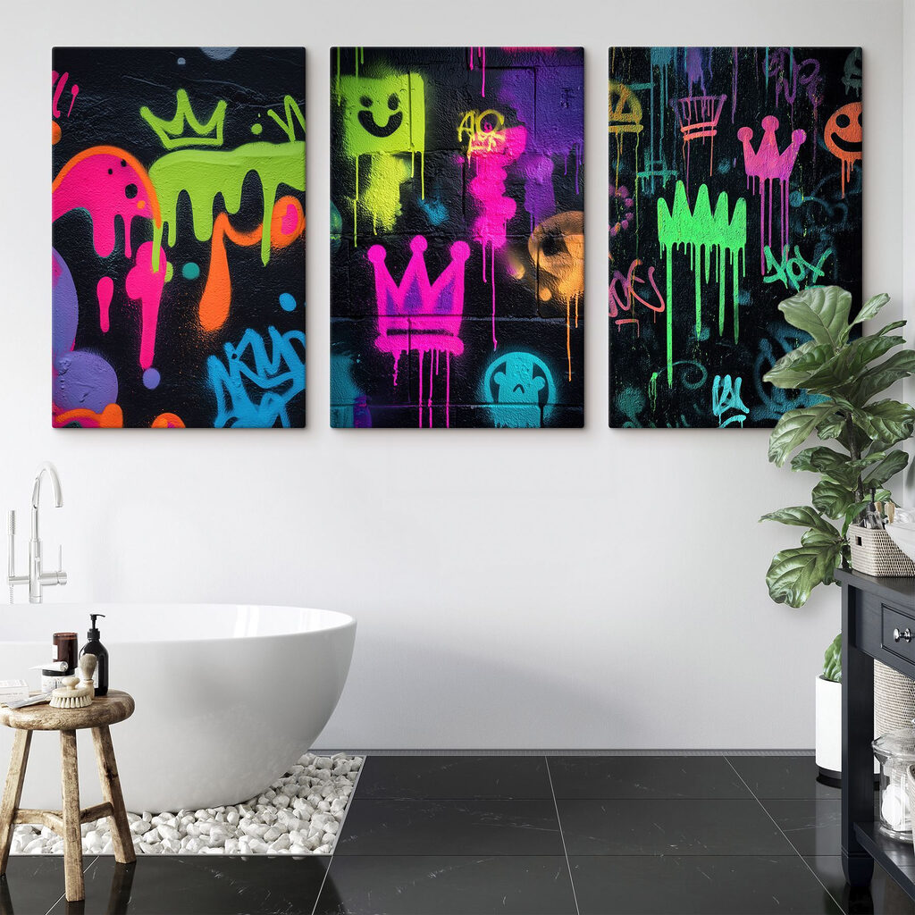 Levendige straatkunst met speelse ontwerpen — interieur 2