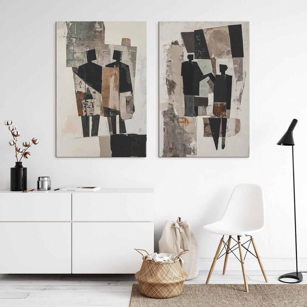 Twee kunstwerken met mensen — interieur 2