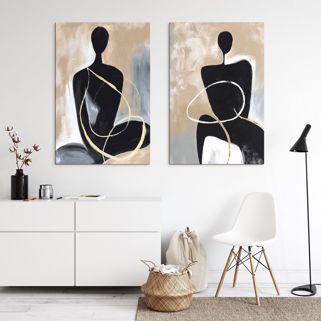 Twee kunstwerken van een vrouw — interieur 1