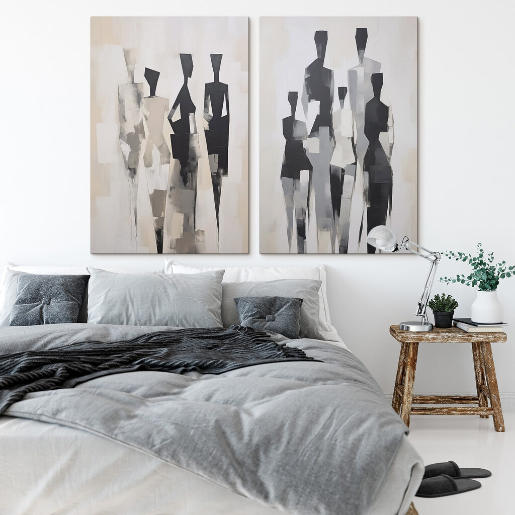 Een groep mensen in verschillende houdingen — interieur 2