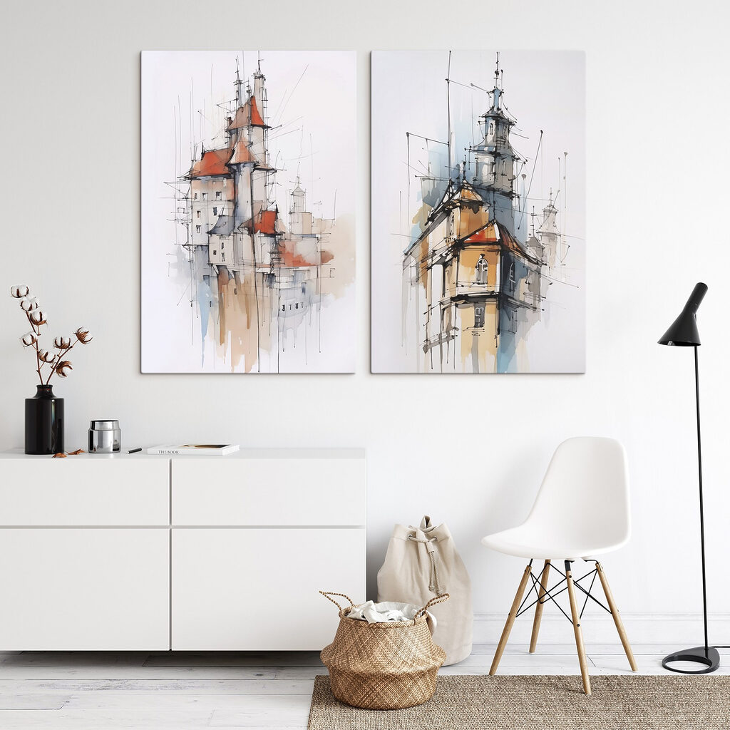 Schilderij van een kasteel — interieur 2