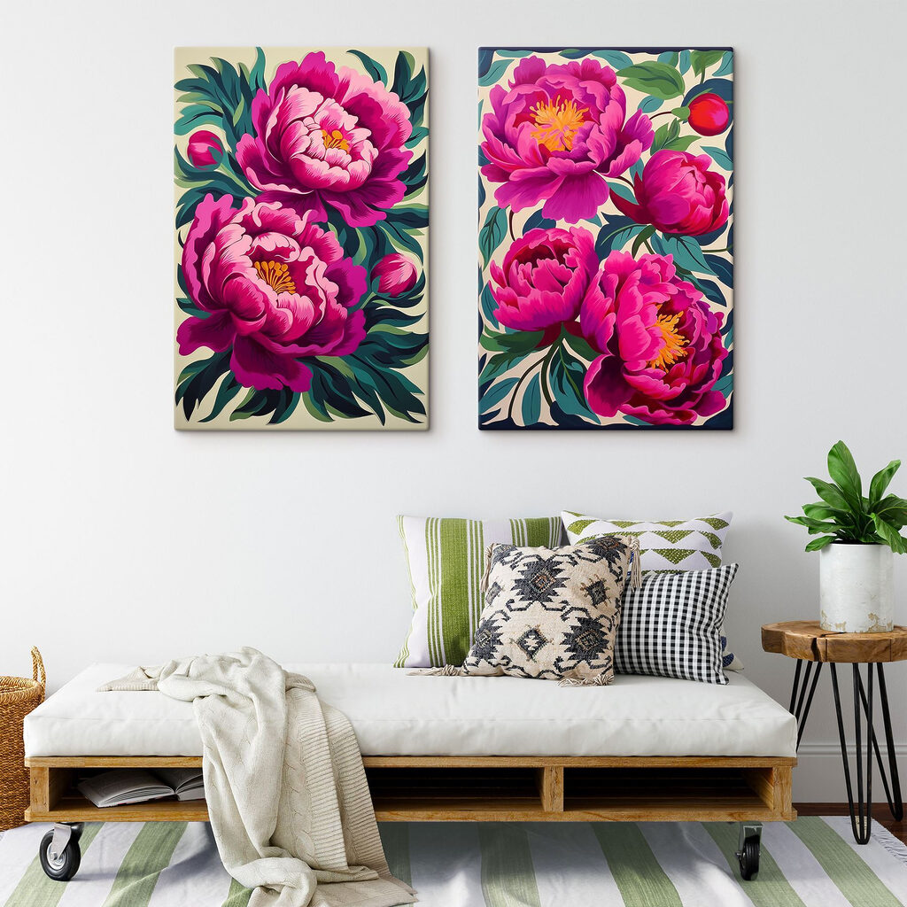 Kleurrijke bloemen in volle bloei — interieur 1