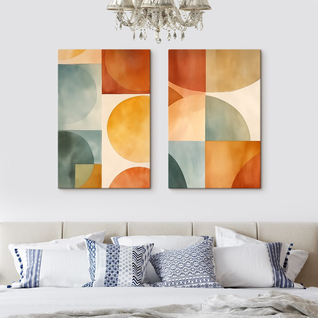 Zachte vormen in warme tinten — interieur 1