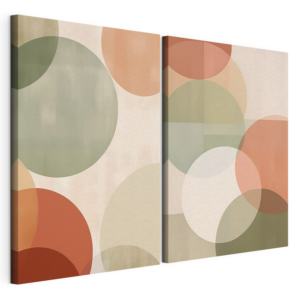 Abstracte cirkels in zachte kleuren — productweergave