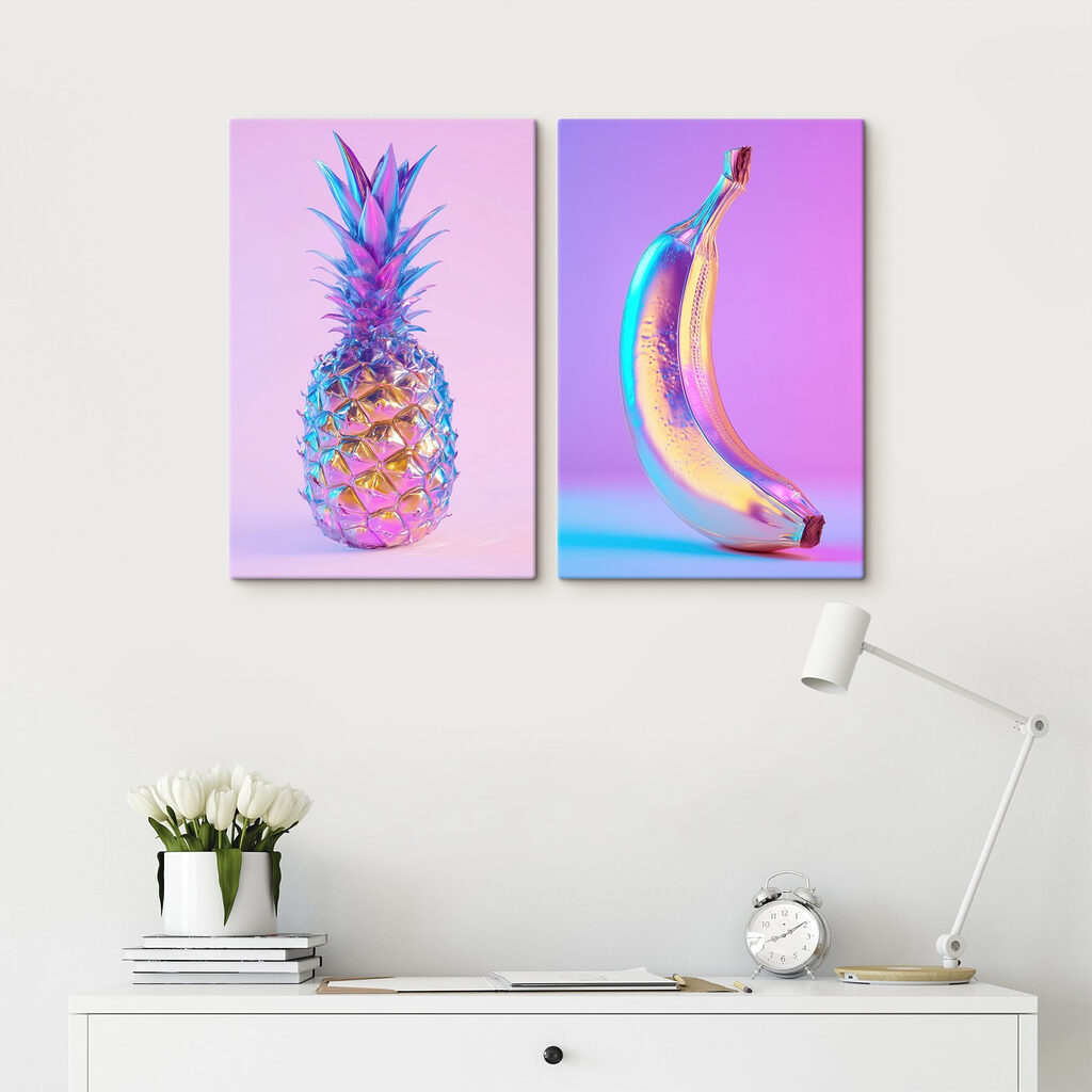 Een banaan en een ananas — interieur 1