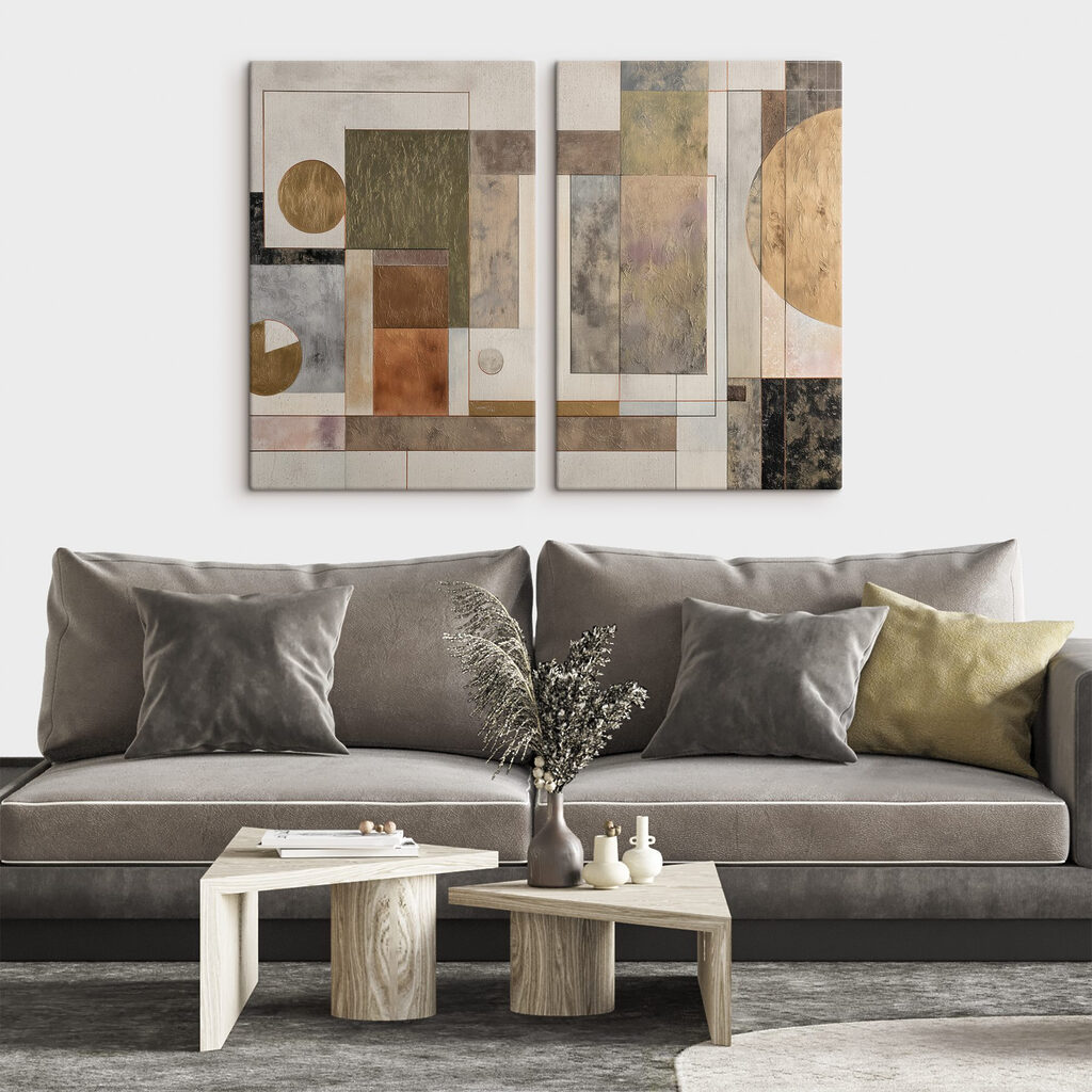 Twee kunstwerken — interieur 1