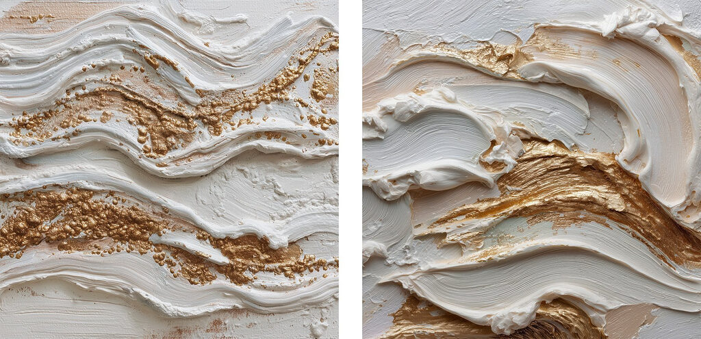 Abstracte golven van kleur en textuur — volledig ontwerp