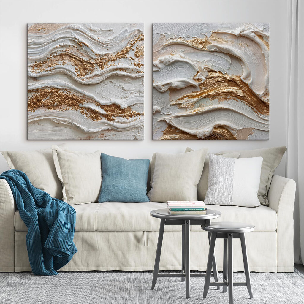 Abstracte golven van kleur en textuur — interieur 2