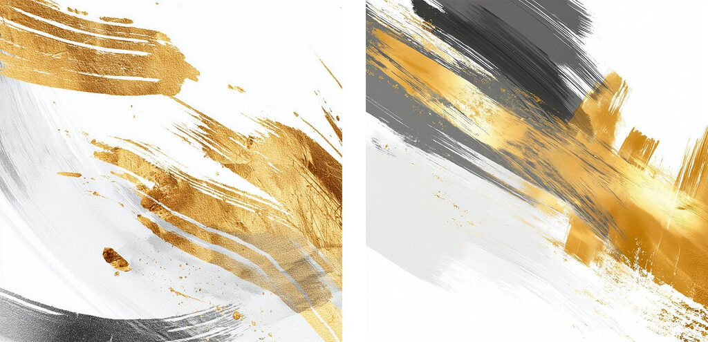 Abstracte penseelstreken in felle kleuren — volledig ontwerp