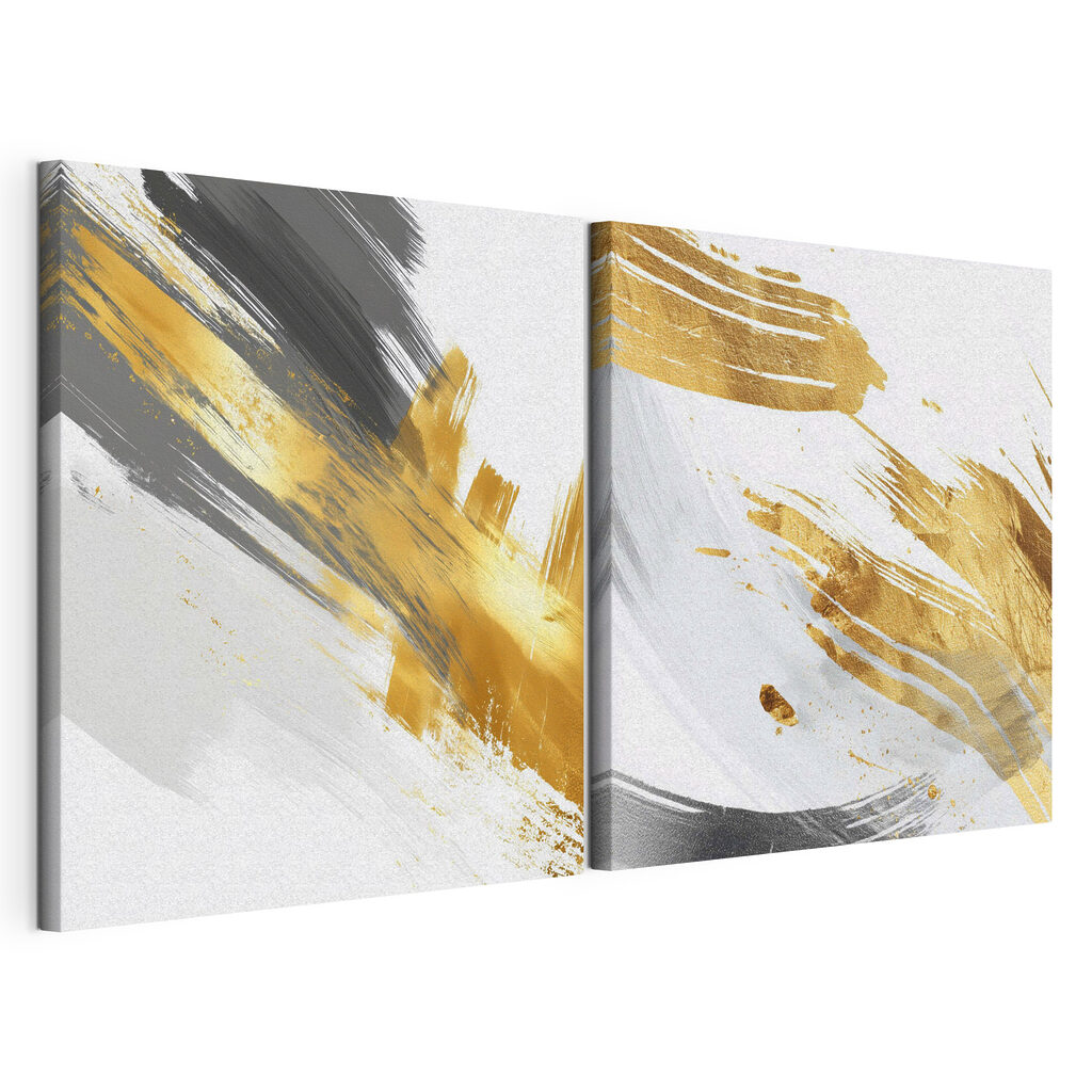 Abstracte penseelstreken in felle kleuren — productweergave