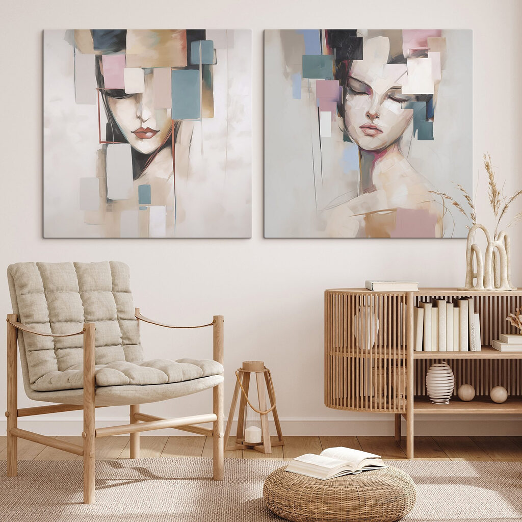 Schilderij van een vrouw — interieur 1