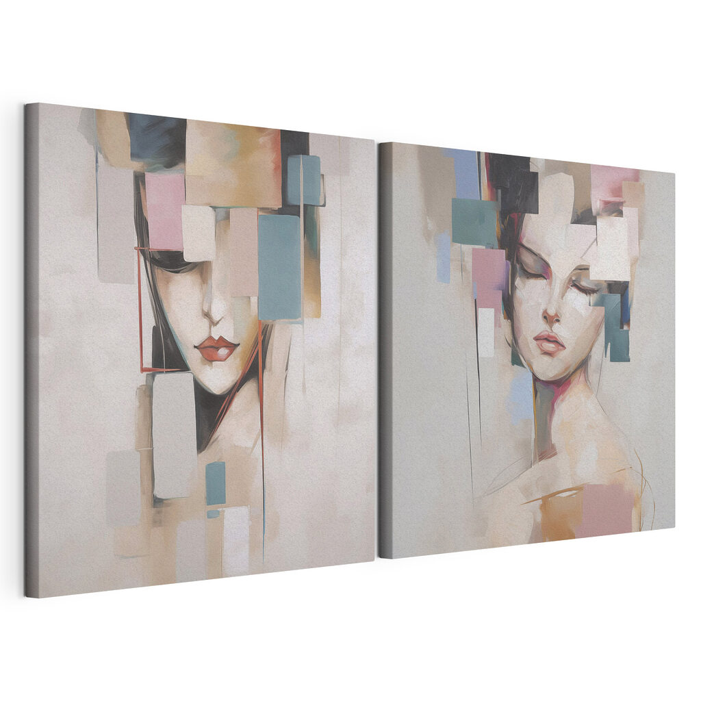 Schilderij van een vrouw — productweergave
