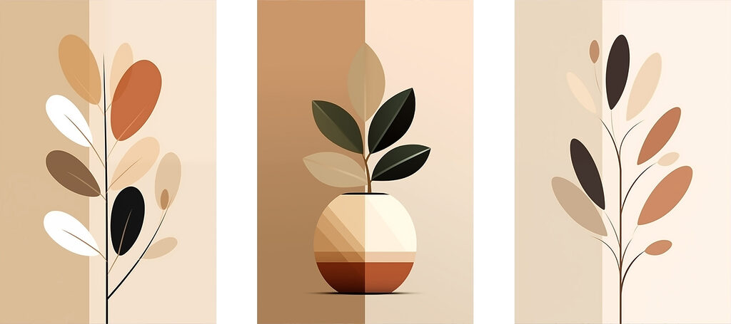 In een pot planten — volledig ontwerp