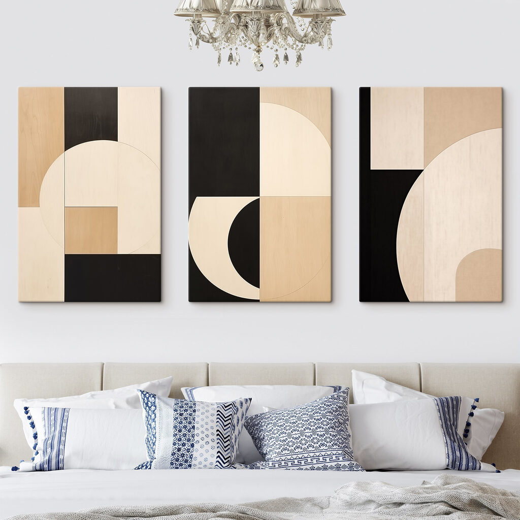 Zwart-wit kunstwerk — interieur 2