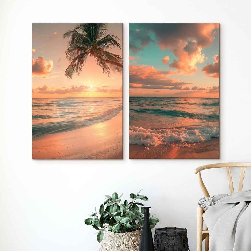 Palmboom op een strand — interieur 2