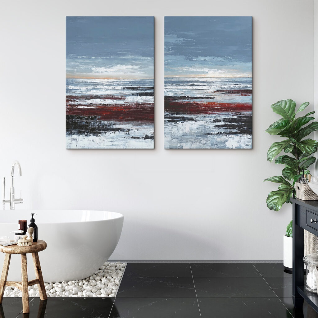 Schilderij van een strand — interieur 2