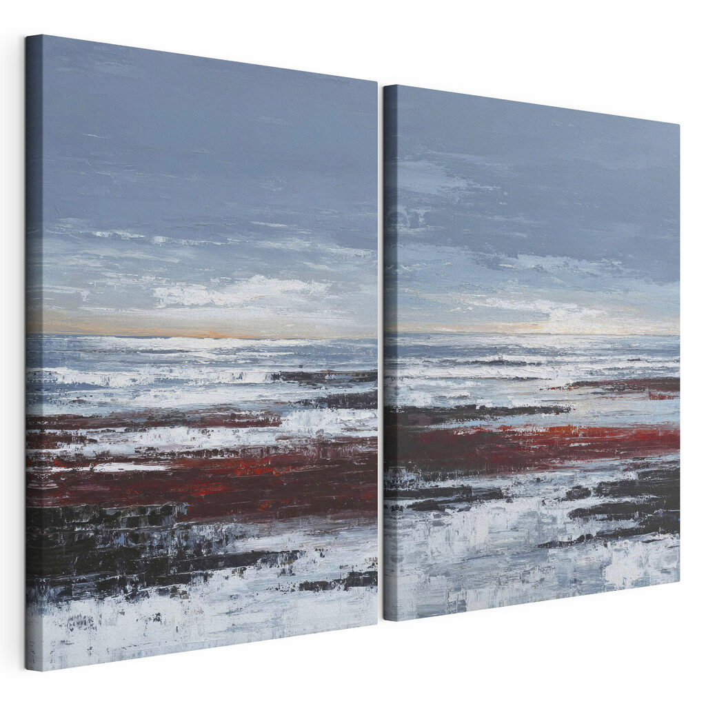 Schilderij van een strand — productweergave