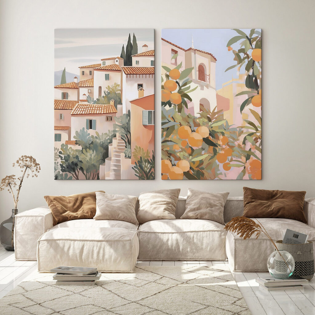Schilderij van een stad — interieur 1