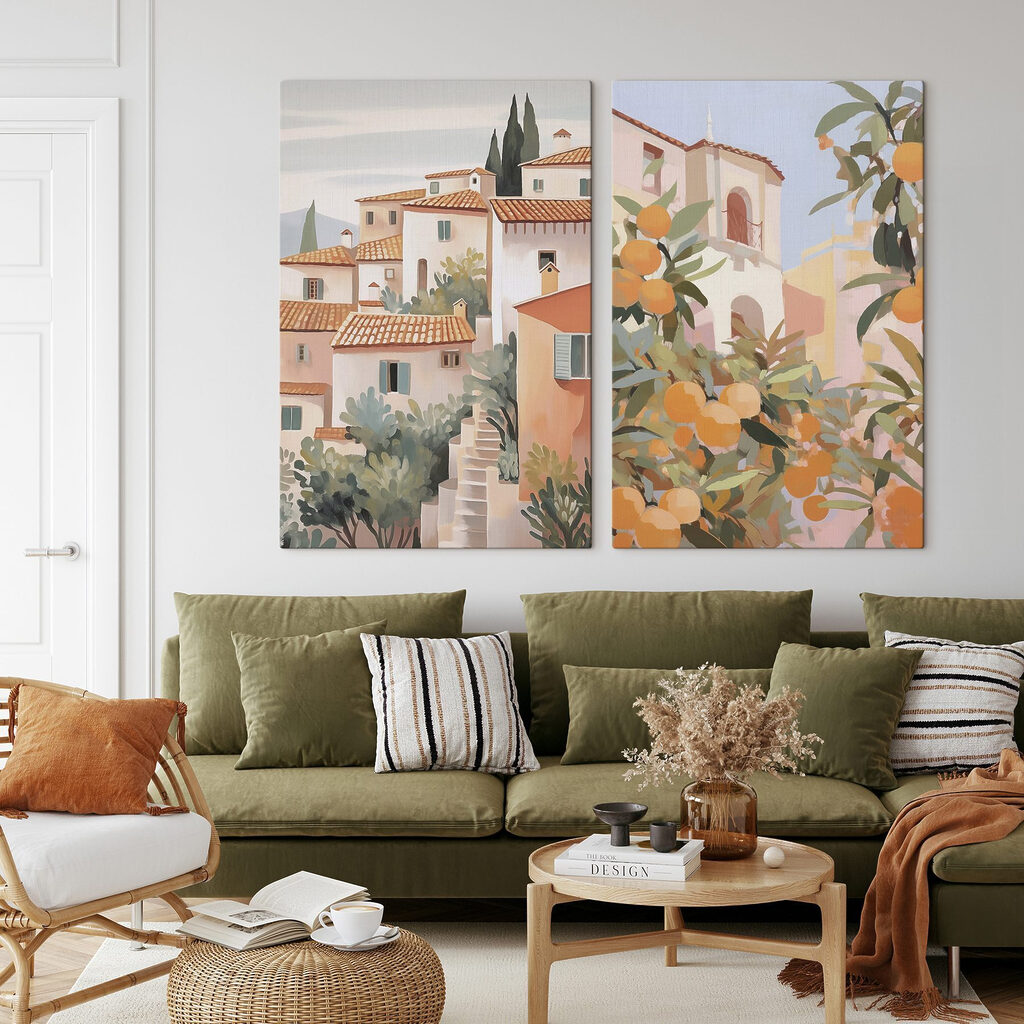 Schilderij van een stad — interieur 2