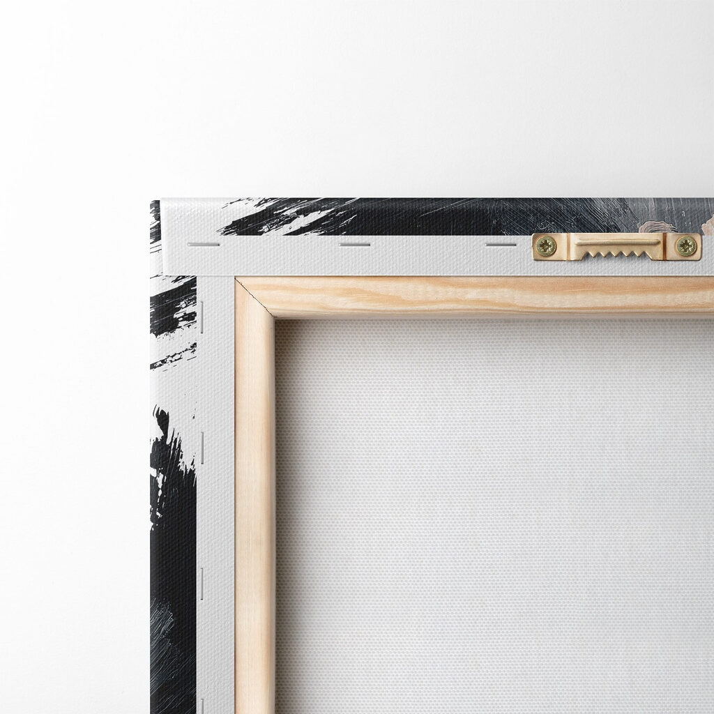 Abstracte vormen in monochrome tinten — achterkant