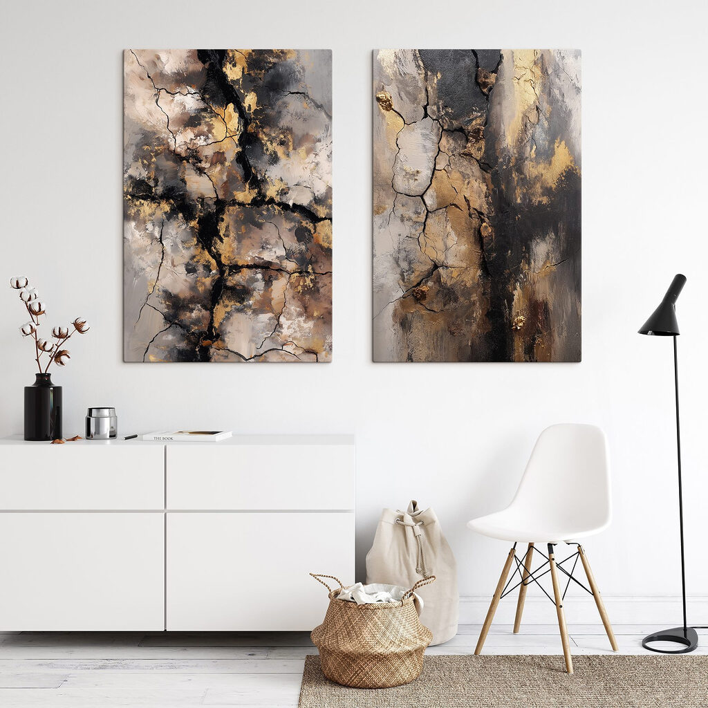 Abstracte texturen met sterke contrasten — interieur 1